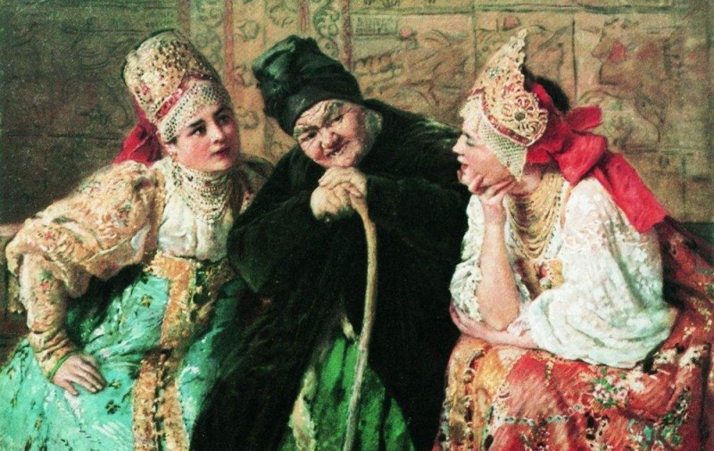 К. Маковский. "Сваха". 1900-е.