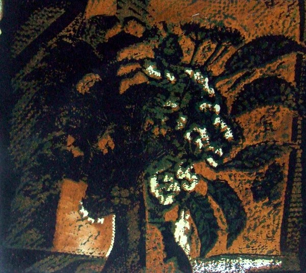 Цветная гравюра на картоне. 1985. 50х60