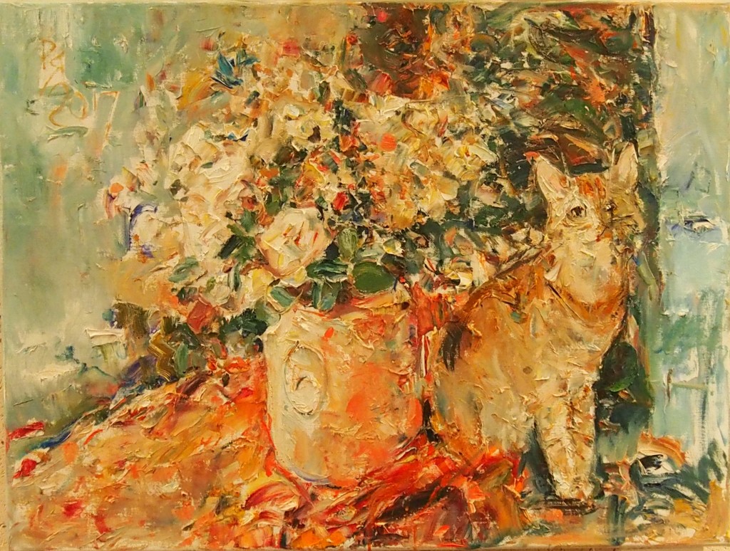 В. Яичников.  Букет холст, масло, 2017, 60×80 
