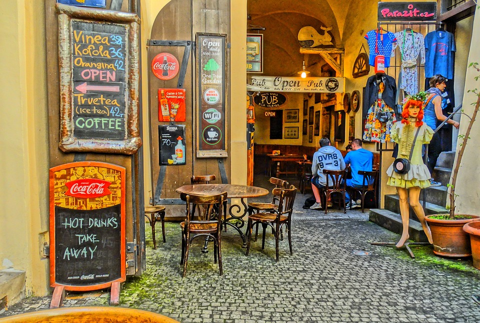 Прага.Кафе